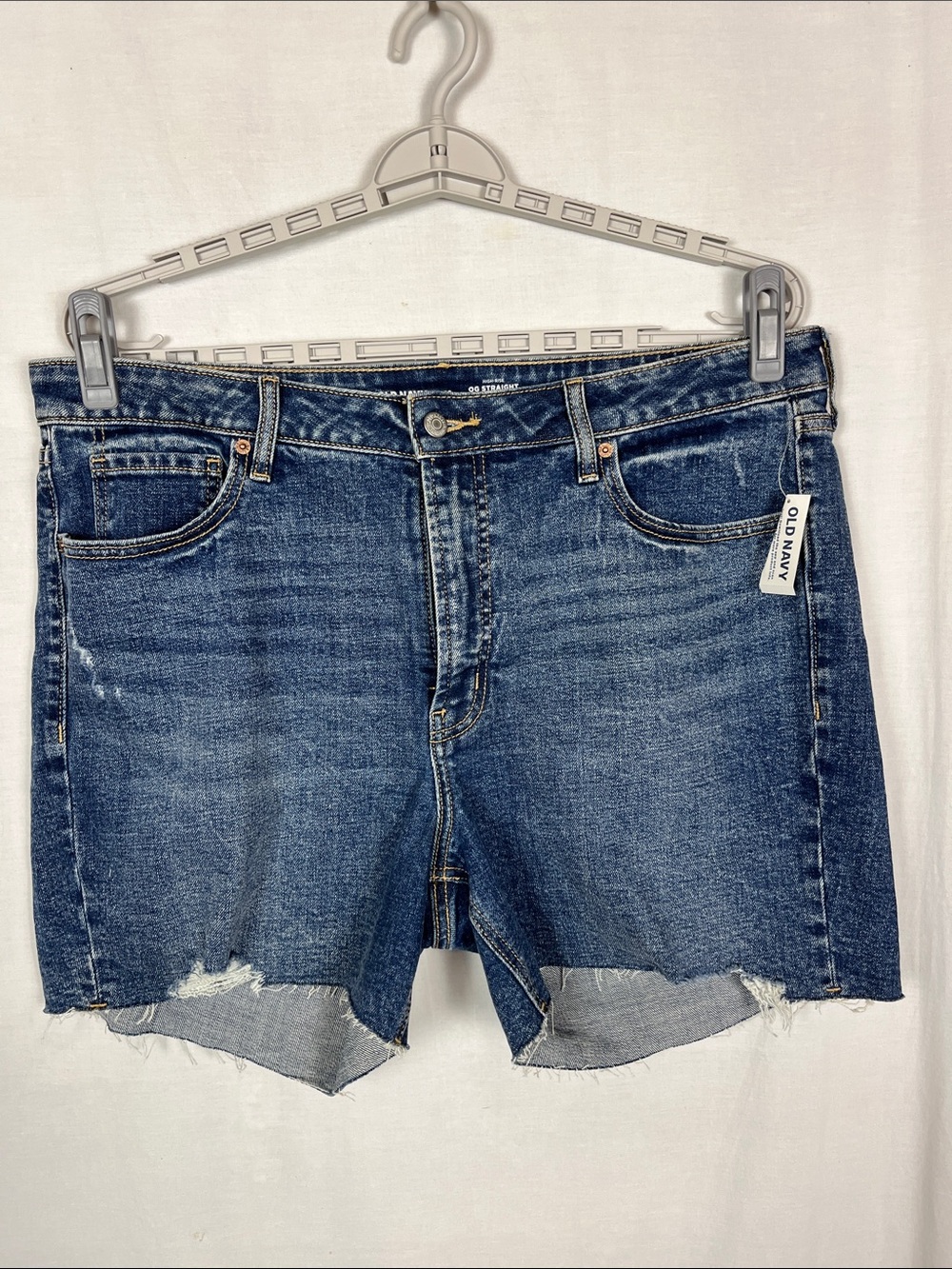 NWT Old Navy OG Straight High Rise Cut Off Denim Shorts